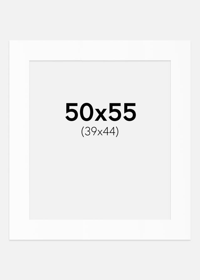 Artlink Passepartout Weiß Standard (weißer Kern) 50x55 cm (39x44)