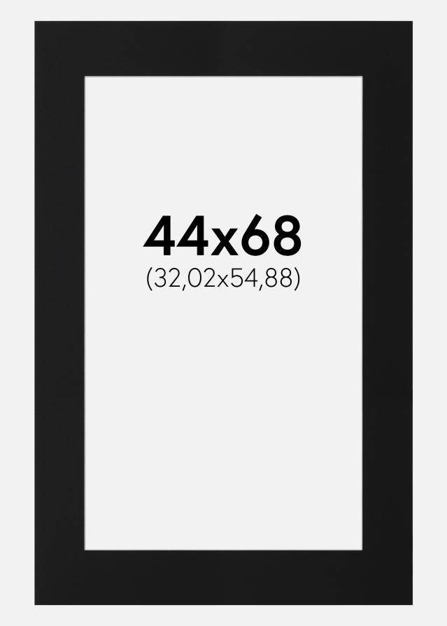 Artlink Passepartout Schwarz Standard (weißer Kern) 44x68 cm (32,02x54,88)