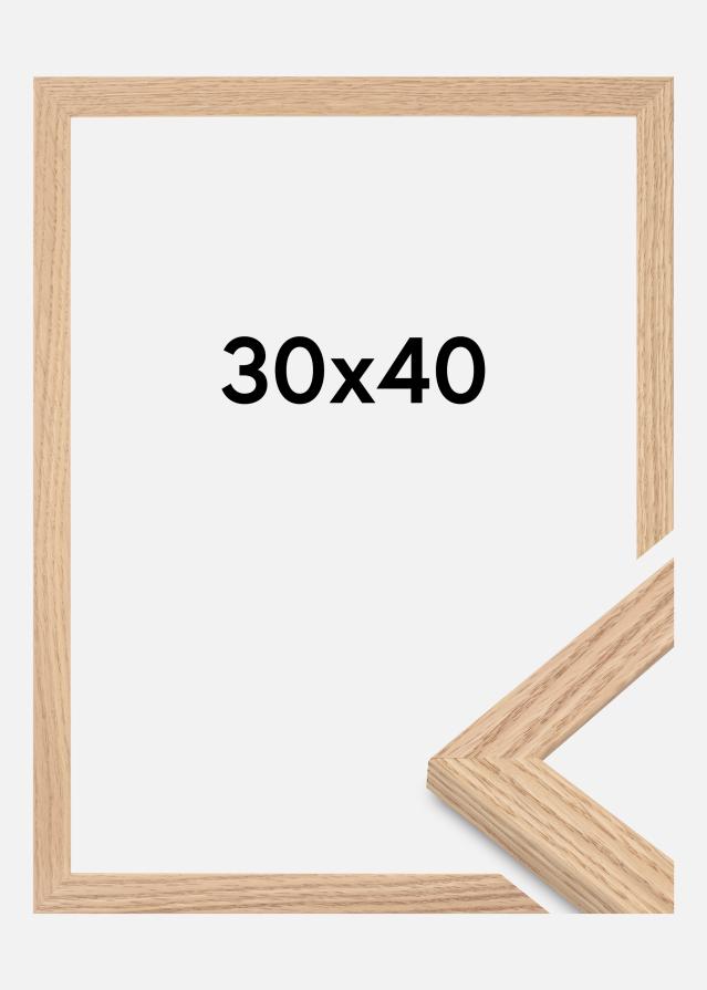 Galleri 1 - Extern Rahmen Tidlös Acrylglas Massiv Eiche 30x40 cm