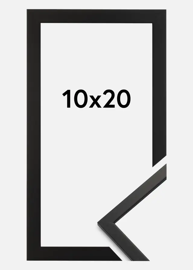 Galleri 1 Rahmen Edsbyn Acrylglas Schwarz 10x20 cm