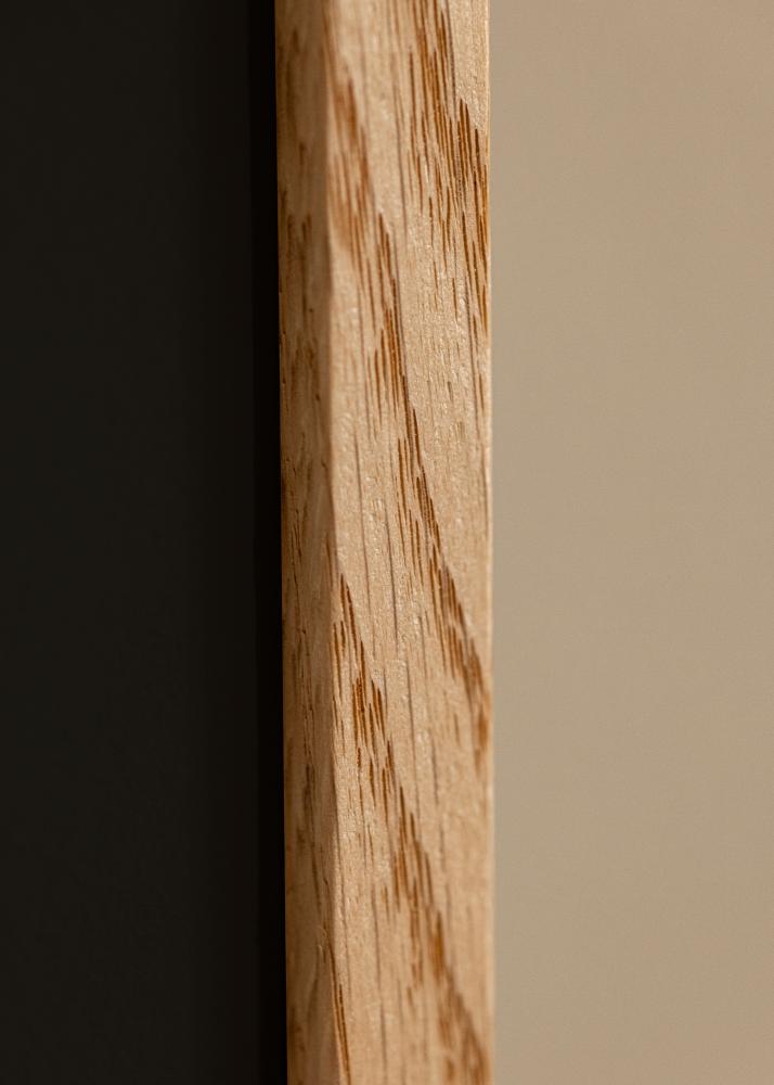 Ram med passepartou Rahmen E-Line Eiche 30x40 cm - Passepartout Schwarz 20x28 cm