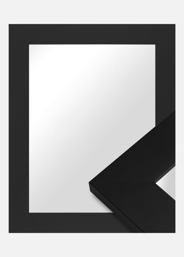 Ramverkstad 60x90 Ombud Spiegel Härjedalen Schwarz - Maß nach Wunsch