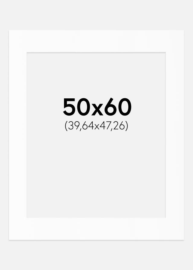 Artlink Passepartout Weiß Standard (weißer Kern) 50x60 cm (39,64x47,26)