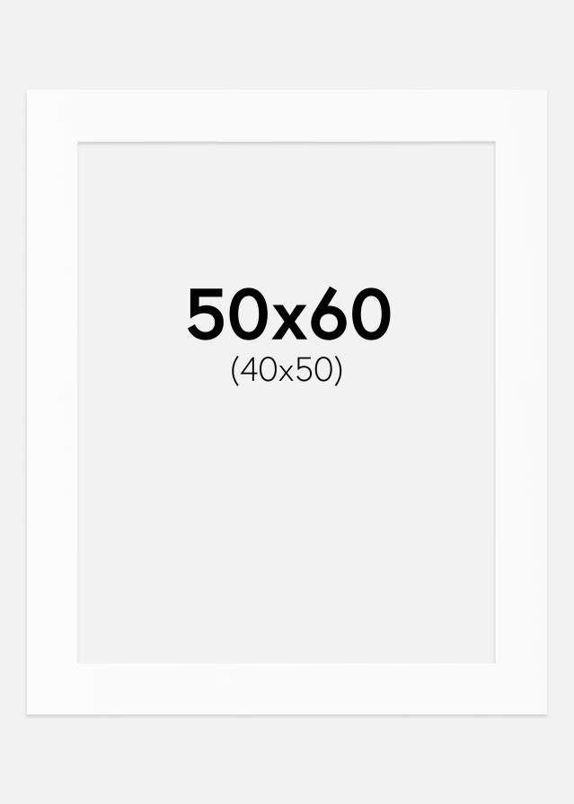 Artlink Passepartout Weiß Standard (weißer Kern) 50x60 cm (40x50)