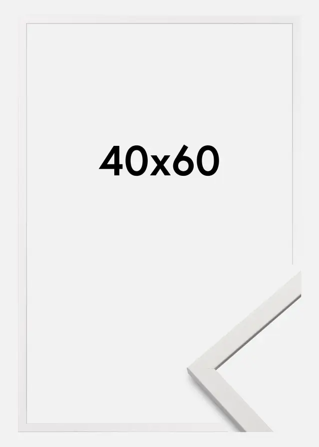 Galleri 1 Rahmen Edsbyn Acrylglas Weiß 40x60 cm