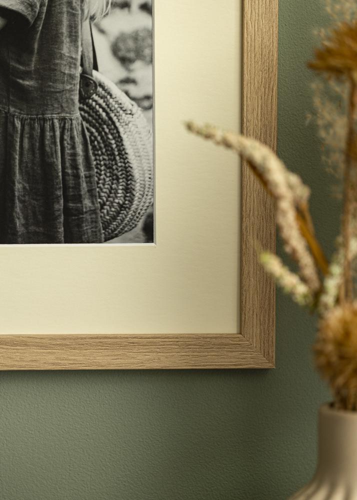 Konstlist Crescent Passepartout Antique White (weißer Kern) 13x18 cm (8x11,5)