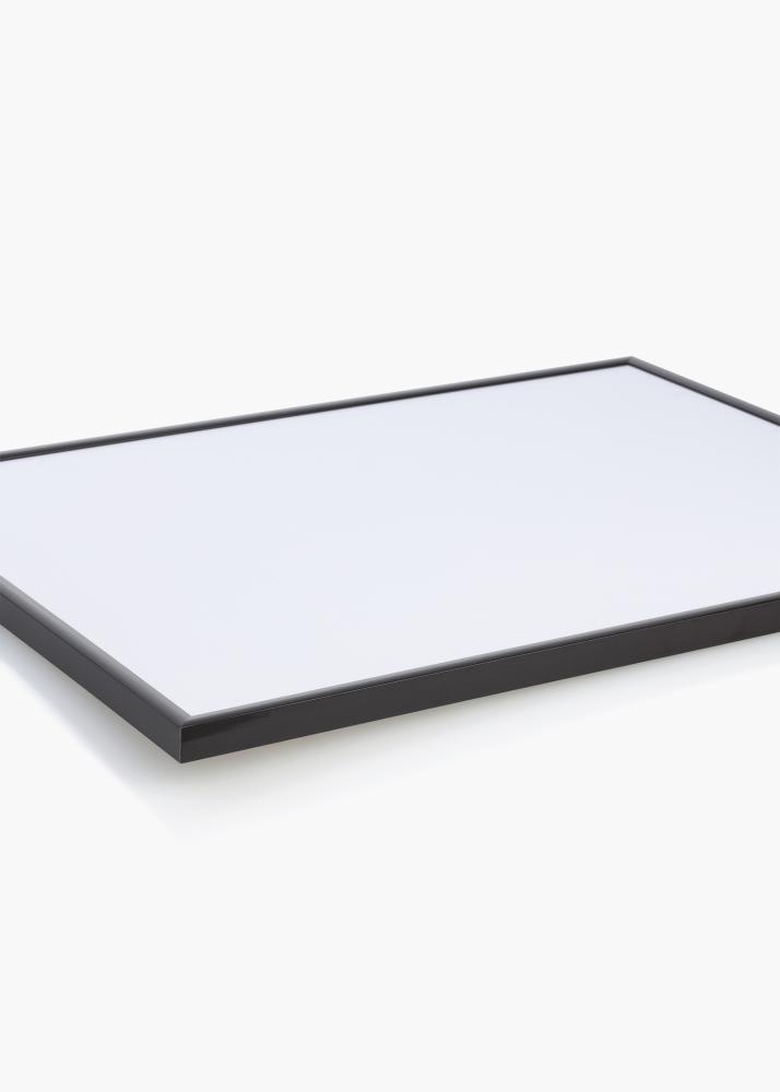 Ram med passepartou Rahmen New Lifestyle Espresso Brown 50x70 cm - Passepartout Schwarz 16x24 inches