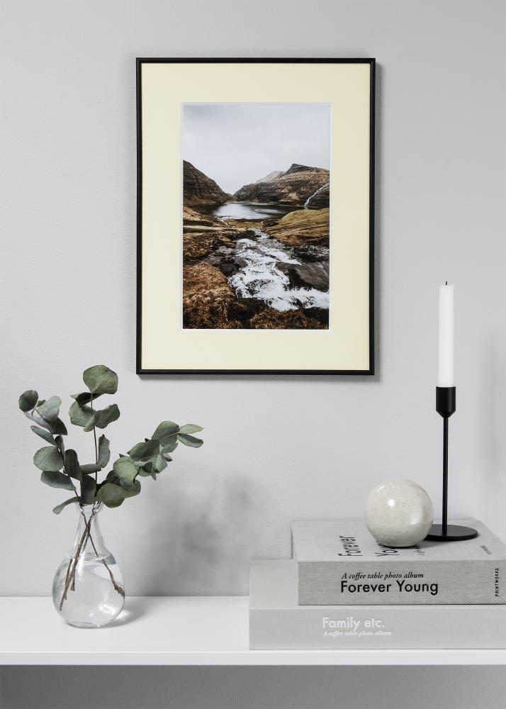 Konstlist Crescent Passepartout Creme 3 mm (weißer Kern) 21x30 cm (17x23)