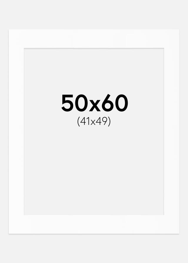 Artlink Passepartout Weiß Standard (weißer Kern) 50x60 cm (41x49)