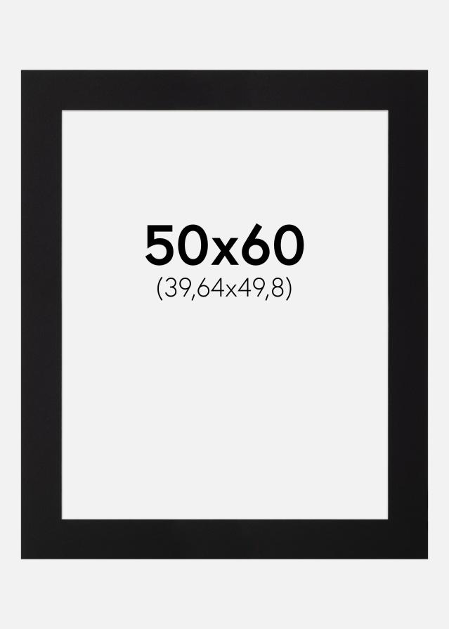 Artlink Passepartout Schwarz Standard (weißer Kern) 50x60 cm (39,64x49,8)