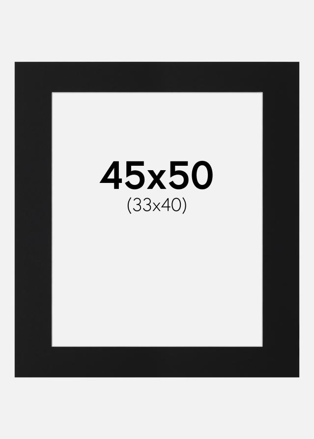 Artlink Passepartout Schwarz Standard (weißer Kern) 45x50 cm (33x40)