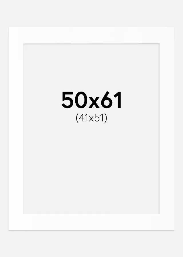 Artlink Passepartout Weiß Standard (weißer Kern) 50x61 cm (41x51)