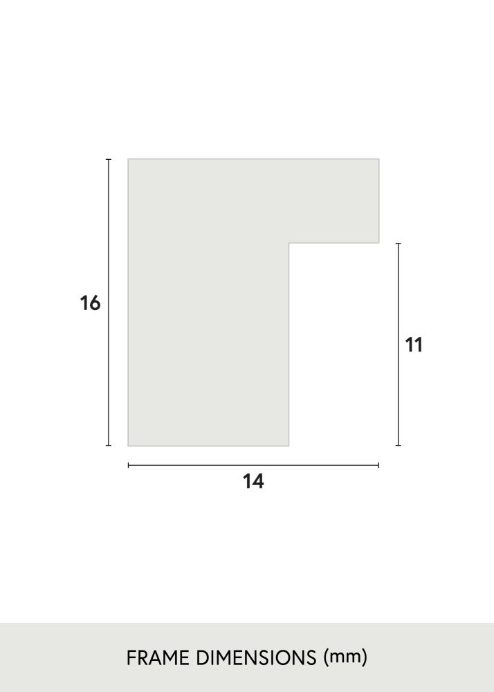 Jämtlands Ramfabrik Rahmen Oban Acrylglas Schwarz 42x59,4 cm (A2)