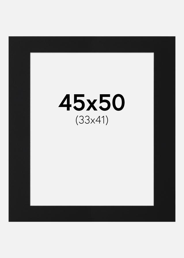 Artlink Passepartout Schwarz Standard (weißer Kern) 45x50 cm (33x41)