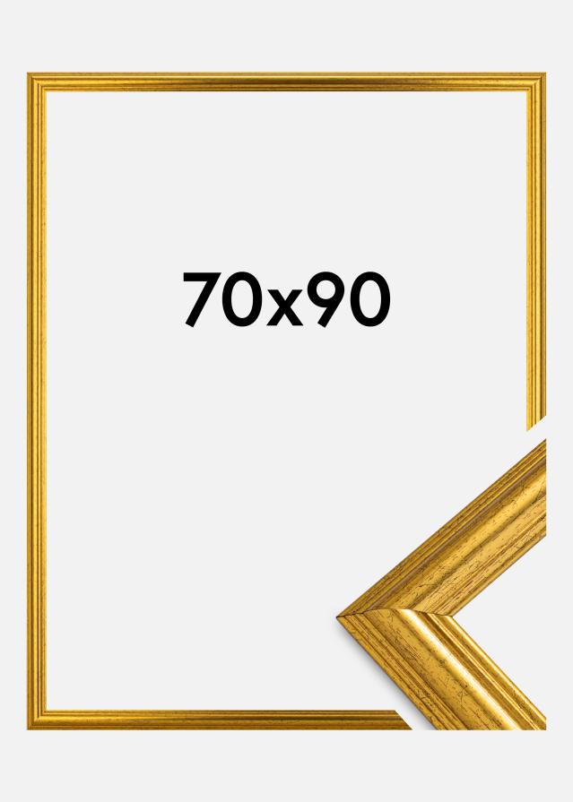 Jämtlands Ramfabrik Rahmen Västkusten Acrylglas Gold 70x90 cm