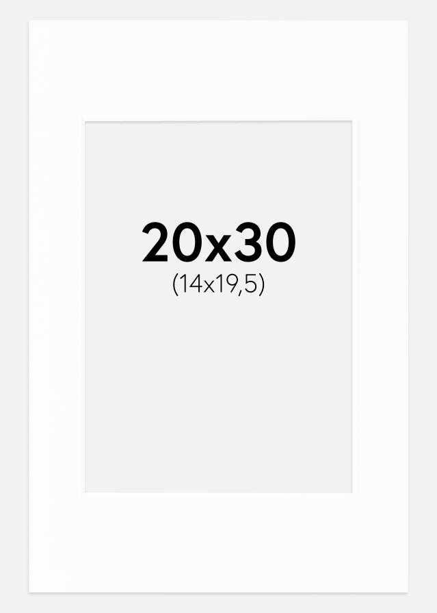 Galleri 1 Passepartout Canson Weiß (weißer Kern) 20x30 cm (14x19,5)