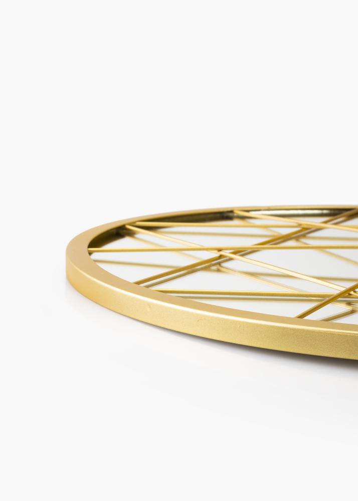 KAILA KAILA Runder Spiegel Triangles - Gold 55 cm Ø