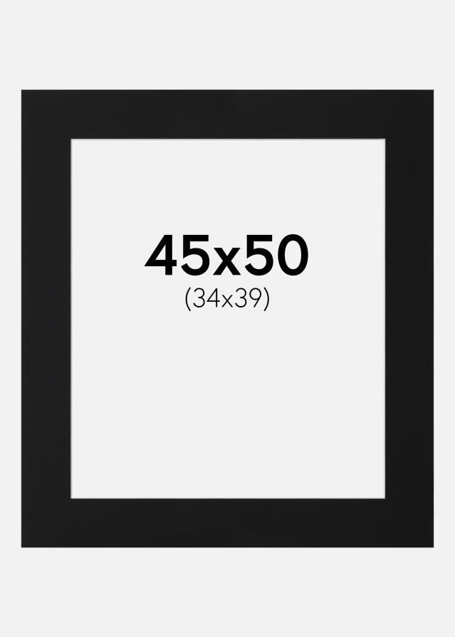 Artlink Passepartout Schwarz Standard (weißer Kern) 45x50 cm (34x39)