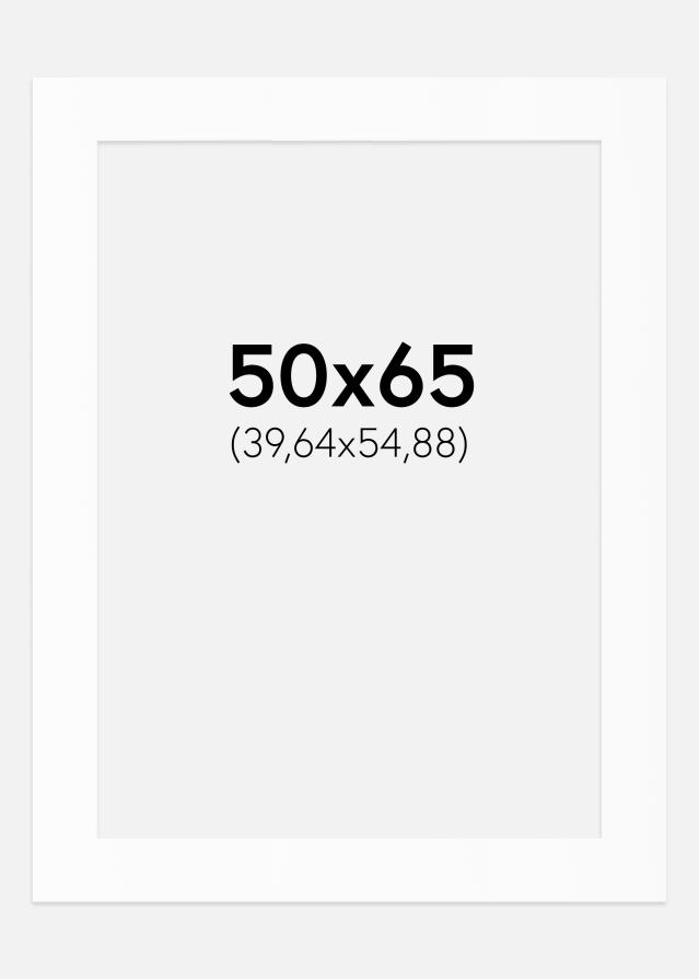 Artlink Passepartout Weiß Standard (weißer Kern) 50x65 cm (39,64x54,88)