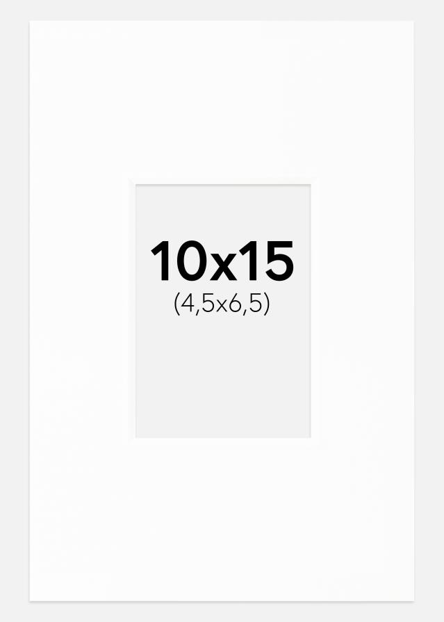 Galleri 1 Passepartout Canson Weiß (weißer Kern) 10x15 cm (4,5x6,5)