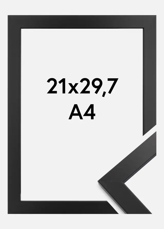 Galleri 1 Rahmen Black Wood 21x29,7 cm (A4)