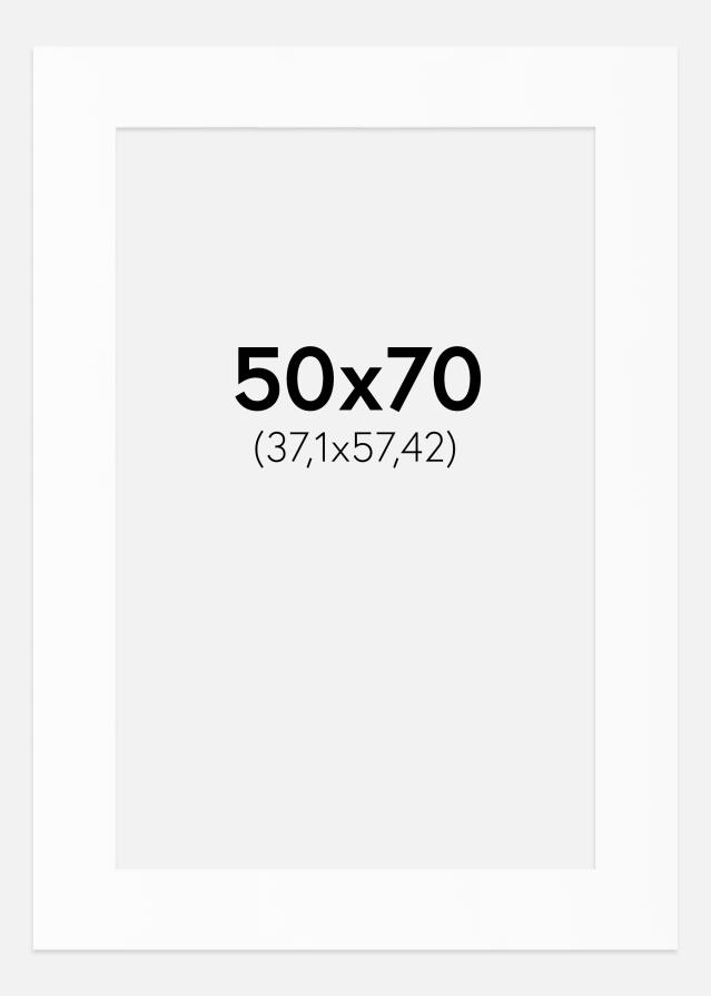 Artlink Passepartout Weiß Standard (weißer Kern) 50x70 cm (37,1x57,42)