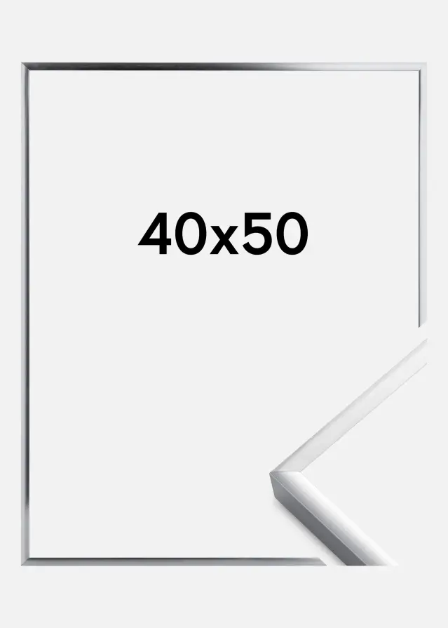 Artlink Rahmen Poster Frame Aluminum Silver 40x50 cm