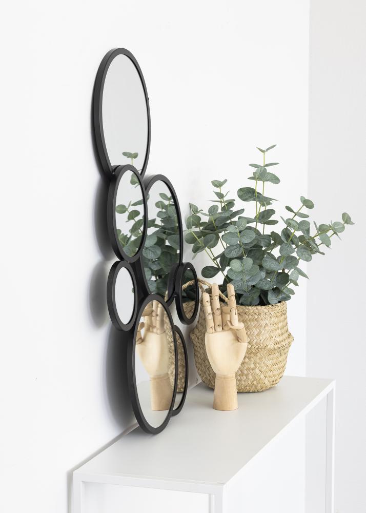 KAILA KAILA Spiegel Bubbles - Schwarz 72x43 cm