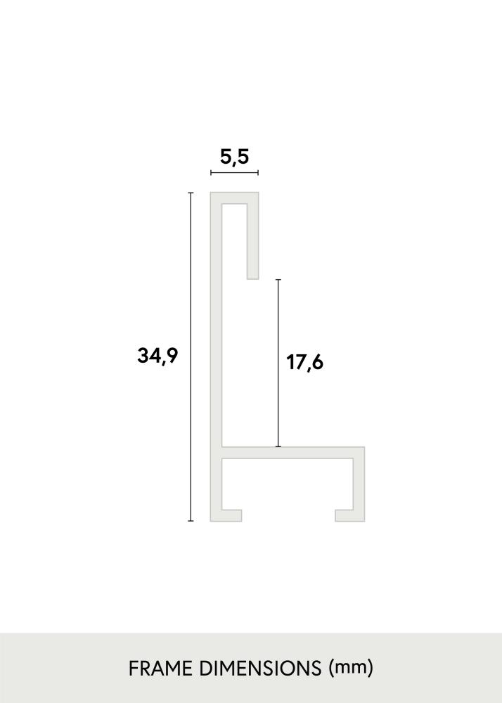Ramverkstad Rahmen Nielsen Premium Zenit Matt Schwarz - Größe nach Wunsch