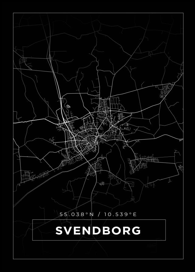 Bildverkstad Map - Svendborg - Black