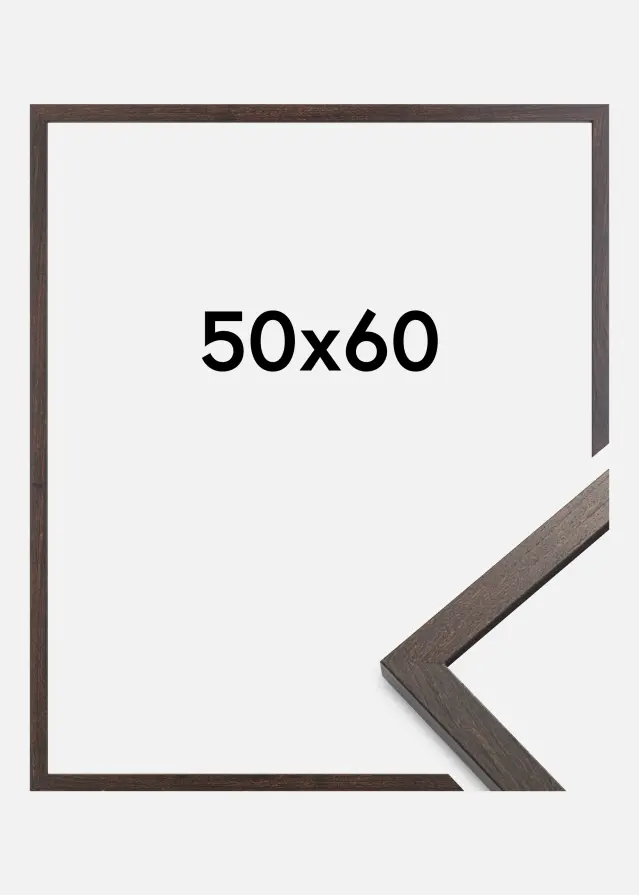 BGA Rahmen Trendy Acrylglas Walnuss 50x60 cm