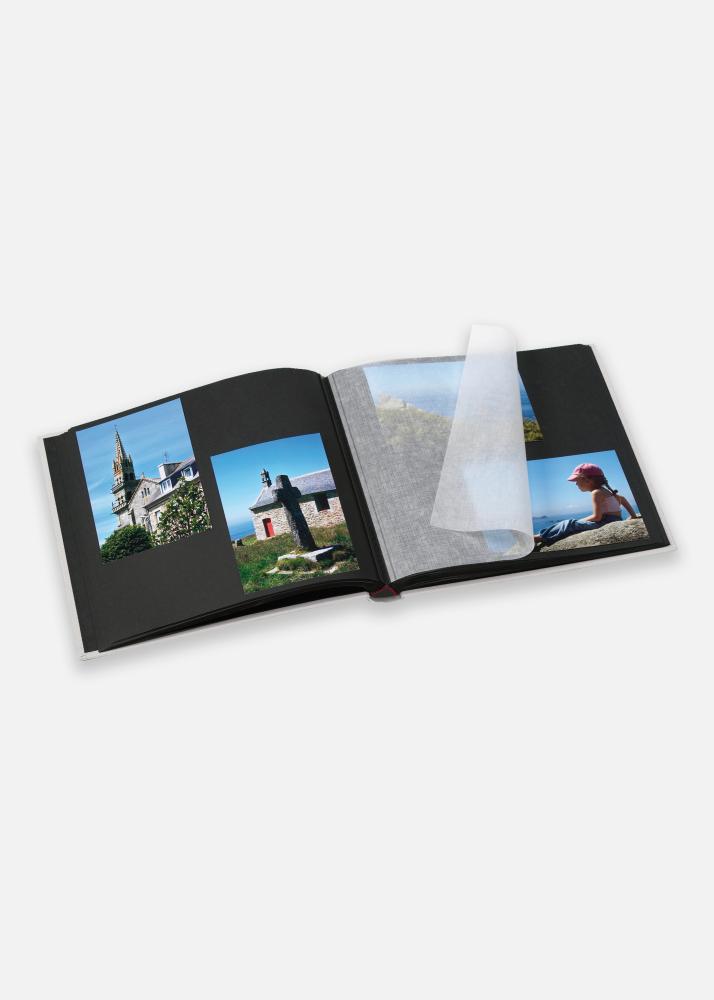 Walther Black & White Album Schwarz - 26x25 cm (50 schwarze Seiten / 25 Blatt)