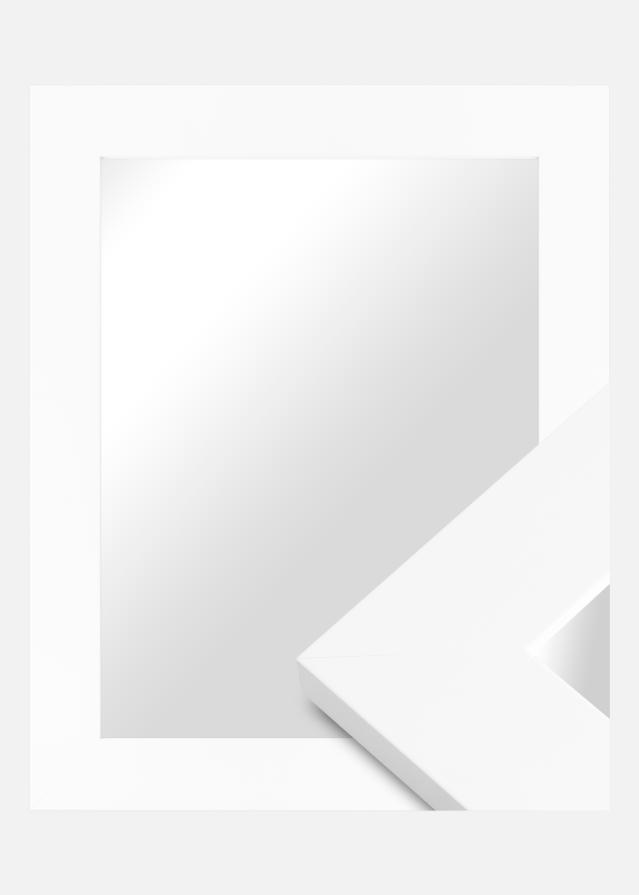 Ramverkstad 60x90 Ombud Spiegel Härjedalen Weiß - Maßgefertigt