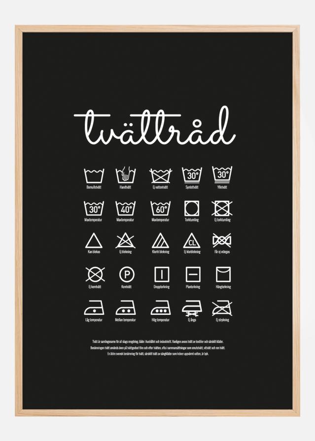 Bildverkstad Tvättråd - Schwarz Poster