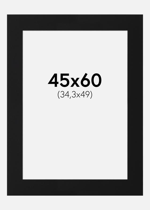 Artlink Passepartout Schwarz Standard (weißer Kern) 45x60 cm (34,3x49)