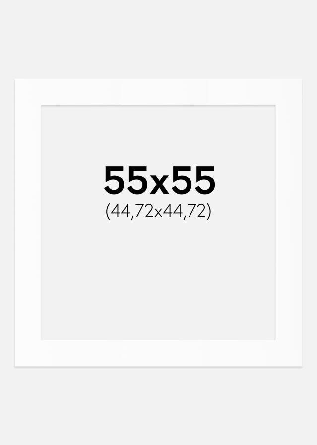 Artlink Passepartout Weiß Standard (weißer Kern) 55x55 cm (44,72x44,72)