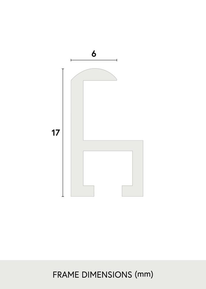 Estancia Rahmen Visby Acrylglas Schwarz 61x91,5 cm