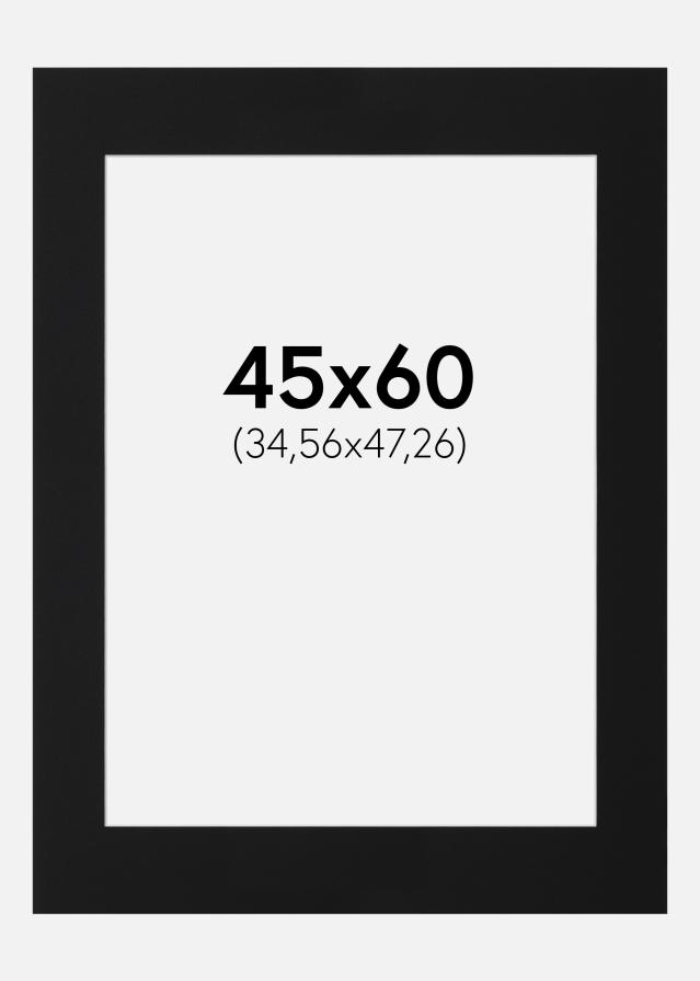 Artlink Passepartout Schwarz Standard (weißer Kern) 45x60 cm (34,56x47,26)