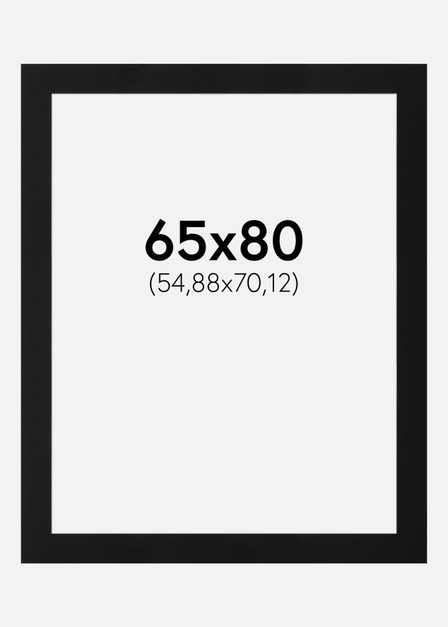 Artlink Passepartout Schwarz Standard (weißer Kern) 65x80 cm (54,88x70,12)