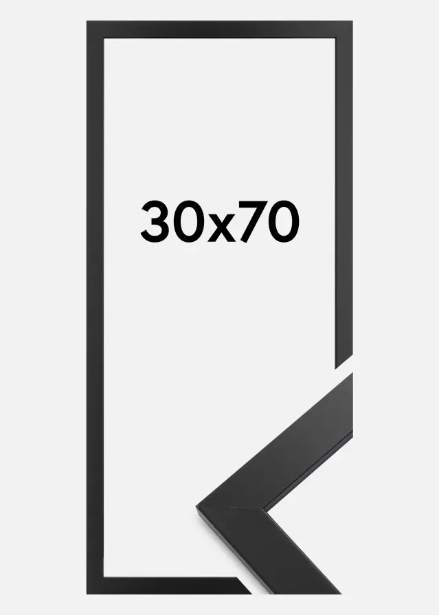 Galleri 1 Rahmen Black Wood Acrylglas 30x70 cm