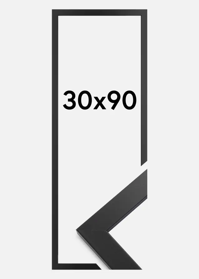 Galleri 1 Rahmen Black Wood 30x90 cm