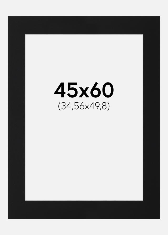 Artlink Passepartout Schwarz Standard (weißer Kern) 45x60 cm (34,56x49,8)