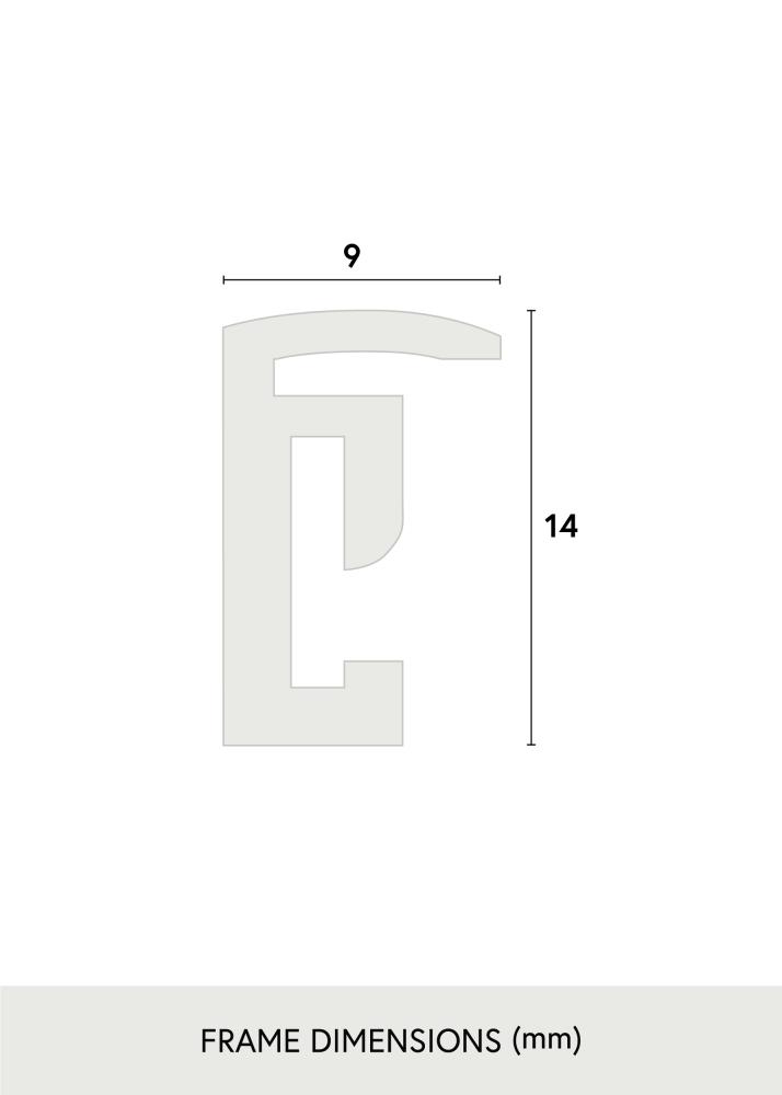 BGA Rahmen Scandi Acrylglas Schwarz 29,7x42 cm (A3)