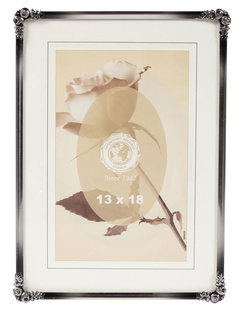 Eiri Kehykset Rahmen Rosen Metall Silber 20x25 cm