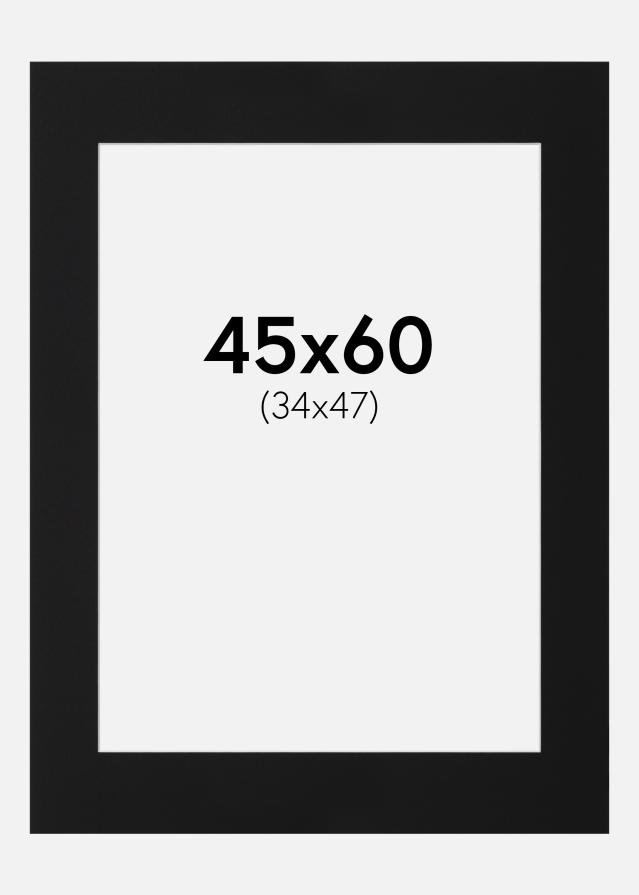 Artlink Passepartout Schwarz Standard (weißer Kern) 45x60 cm (34x47)