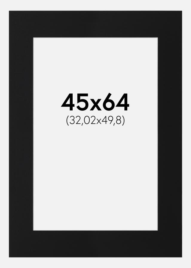 Artlink Passepartout Schwarz Standard (weißer Kern) 45x64 cm (32,02x49,8)