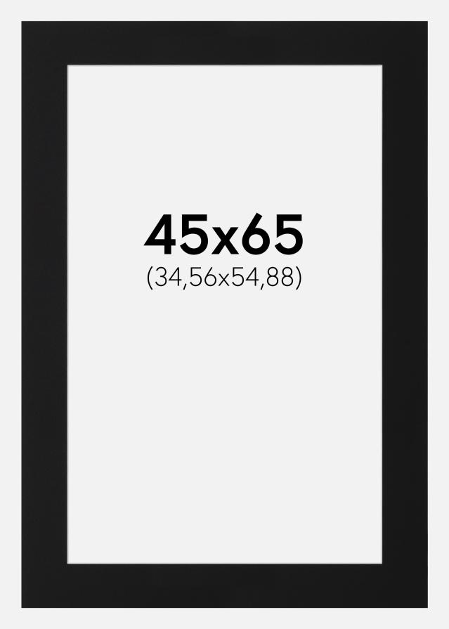 Artlink Passepartout Schwarz Standard (weißer Kern) 45x65 cm (34,56x54,88)