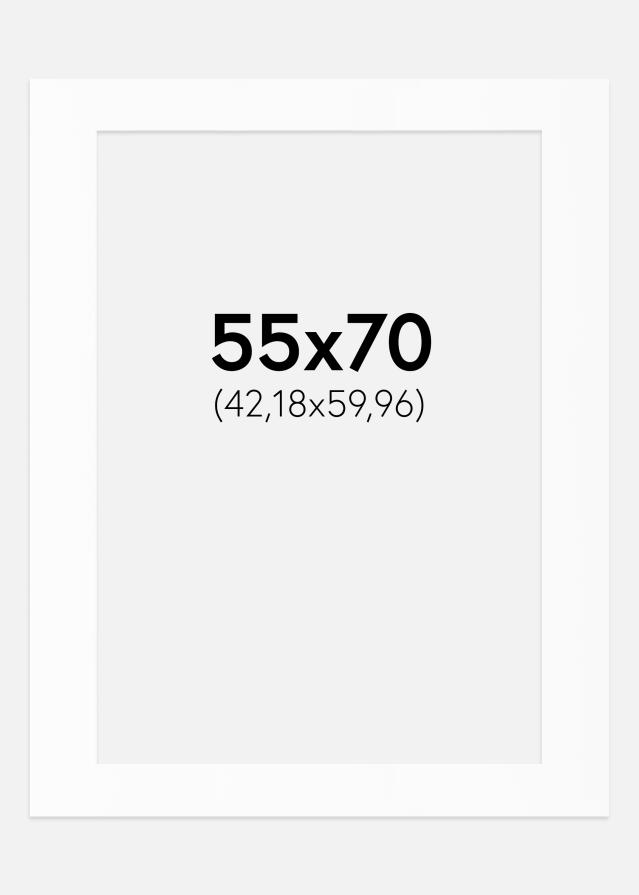 Artlink Passepartout Weiß Standard (weißer Kern) 55x70 cm (42,18x59,96)