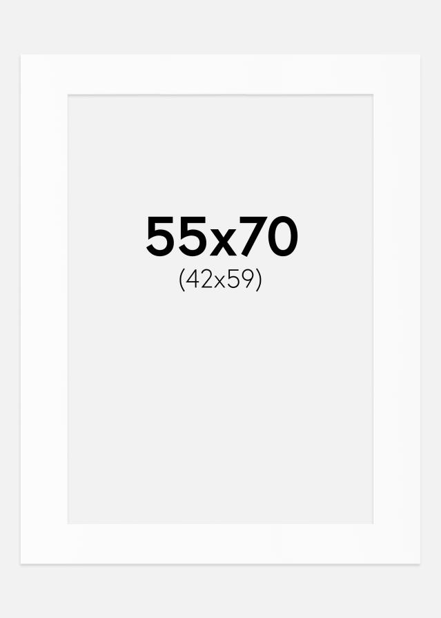 Artlink Passepartout Weiß Standard (weißer Kern) 55x70 cm (42x59)