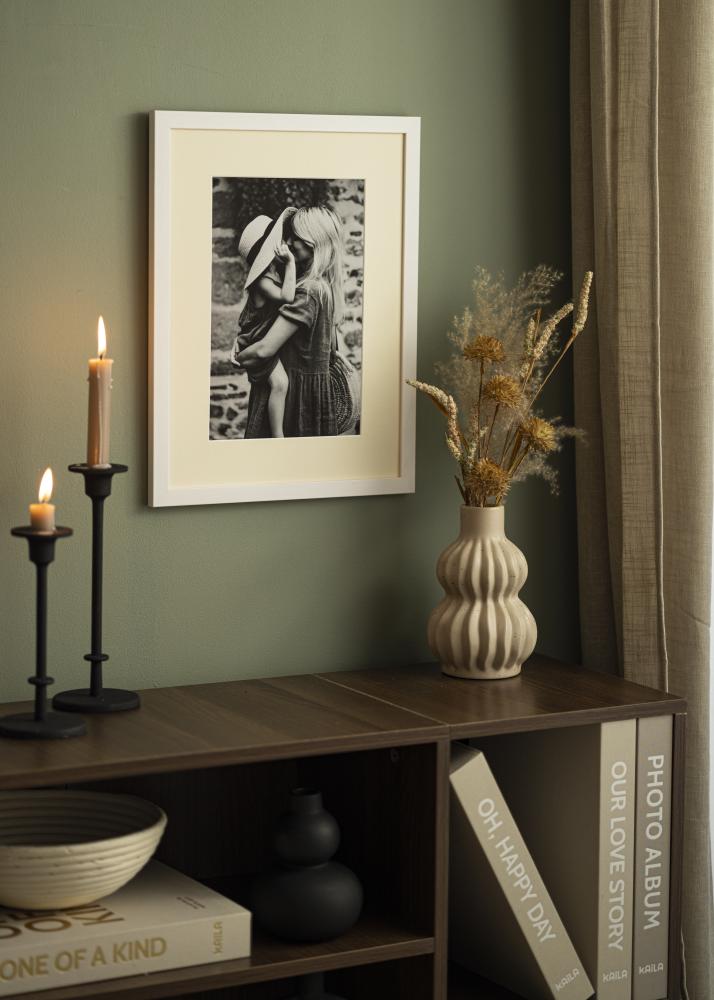 Konstlist Crescent Passepartout Antique White (weißer Kern) 13x18 cm (8x11,5)